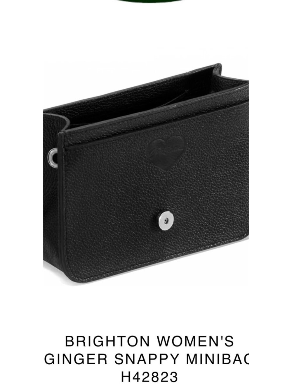 Brighton Ginger Snappy mini Messenger Crossbody Bag    no flap     BLACK $215
